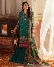 Load image into Gallery viewer, REPUBLIC WOMEN&#39;S WEAR | NIGHAT LAWN COLLECTION &#39;21 | D1 Emerald Green Winter wear for the Pakistani look. The Velvet salwar kameez, winter shawls designs of Republic women&#39;s wear, Maria B, Asim Jofa are available in our Pakistani designer boutique. Get Velvet suits in UK USA, France from Lebaasonline