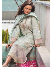Load image into Gallery viewer, Shop Gul Ahmed FE-12252 | BIBI SAHIB Green dress in USA Australia Worldwide at Lebaasonline Online Boutique We have latest collection of Maria b Gul Ahmed Pakistani Designer party wear UK dress in Unstitched 3 pc suits stitched, ready and made to order for every Pakistani suit online buyer Women in UK Buy at Discount