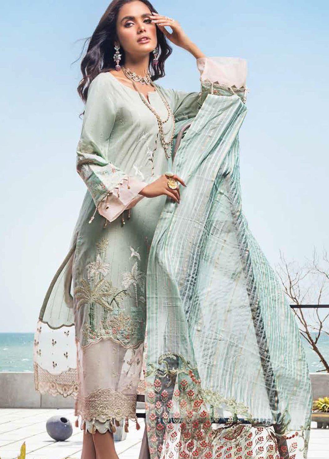 Shop Gul Ahmed FE-12252 | BIBI SAHIB Green dress in USA Australia Worldwide at Lebaasonline Online Boutique We have latest collection of Maria b Gul Ahmed Pakistani Designer party wear UK dress in Unstitched 3 pc suits stitched, ready and made to order for every Pakistani suit online buyer Women in UK Buy at Discount