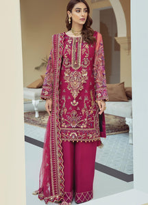 Buy GULAAL | Luxury Formals Collection 2021 | PAREESA | D-3 Shocking Pink dress from Lebaasonline in UK at best price- SALE ! Shop Now Gulal, Maria b, Sana Safinaz bridal dress  for Wedding, Party & Bridal dress in UK Get Pakistani Designer Dresses in UK Unstitched and Stitched Ready to Wear by Gulaal in the UK & USA