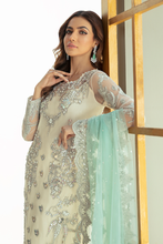 Load image into Gallery viewer, IMROZIA PREMIUM EMBROIDERY  I-133 Green Chiffon Eid outfit exclusively from us We are largest stockist of Imrozia Premium Chiffon collection Maria b and all other Pakistani designer clothes The fine embroidery and subtle color of the dress are great combinations for Eid outfits Buy from Lebaasonline in UK Spain Austria