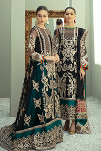 IMROZIA PREMIUM EMBROIDERY  I-134 Black Chiffon dress pak exclusively from us We are largest stockist of Imrozia Premium Chiffon collection Maria b and all other Pakistani designer clothes The fine embroidery and subtle color of the dress are great combinations for Eid dresses Buy from Lebaasonline in UK Spain Austria