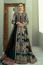 Load image into Gallery viewer, IMROZIA PREMIUM EMBROIDERY  I-134 Black Chiffon dress pak exclusively from us We are largest stockist of Imrozia Premium Chiffon collection Maria b and all other Pakistani designer clothes The fine embroidery and subtle color of the dress are great combinations for Eid dresses Buy from Lebaasonline in UK Spain Austria