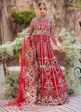 Load image into Gallery viewer, IMROZIA | Eclatant Luxe Brides – Crimson BRIDAL COLLECTION 2022 New Collection, The Pakistani designer brands such as Imrozia, Maria b are in great demand. The Pakistani designer dresses online UK USA France Dubai can be bought at your doorstep. Pakistani bridal dress online USA are extremely trending now in party at SALE