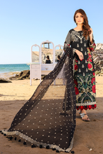 Load image into Gallery viewer, Buy Imrozia Luxury Lawn 2021 I.S.L-08 Blume Black color dress from LebaasOnline The Imrozia Wedding collection, Maria B Lawn, Gulal wedding collection Evening and casual wear dresses are more prominent these days Buy Imrozia Lebaas Online at Imrozia Pakistani dresses from LebaasOnline in UK &amp; USA ate best prices!
