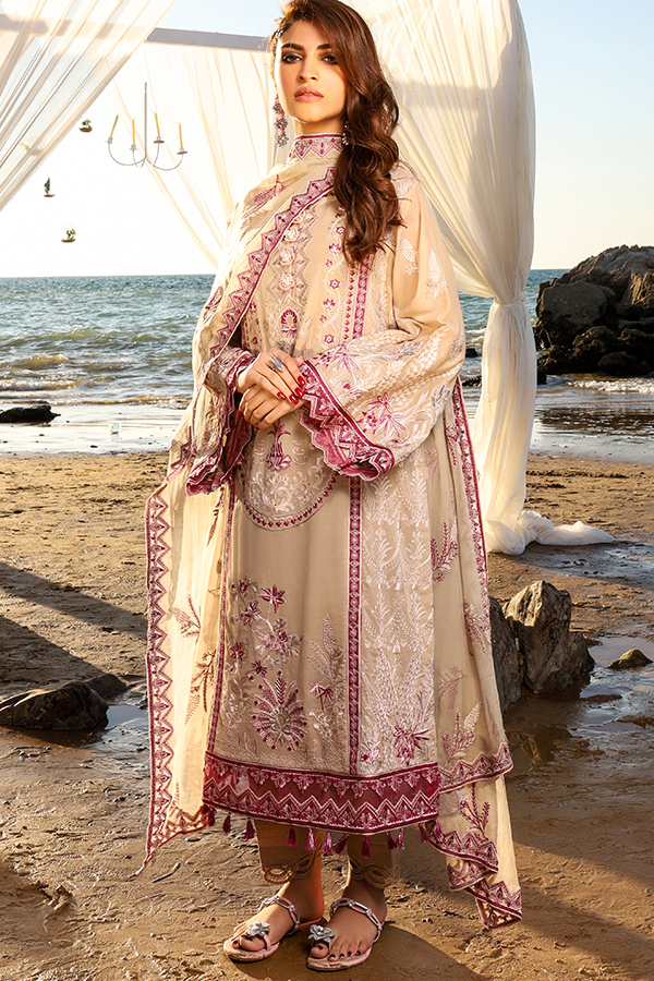 Buy Imrozia Luxury Lawn 2021 I.S.L-09 Amethyst Beige dress from LebaasOnline The IMROZIA 2021 COLLECTION, Maria B Lawn, Maria b MPrints, Gulal wedding collection Evening and casual wear dresses are more prominent these days Buy IMROZIA CHIFFON at IMROZIA DRESSES from LebaasOnline in UK & USA ate best prices!
