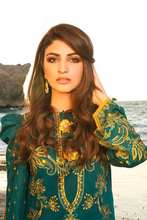 Load image into Gallery viewer, Buy Imrozia Luxury Lawn 2021 I.S.L-02 Kieferngold Green dress from LebaasOnline The IMROZIA 2021 COLLECTION, Maria B Lawn, Maria b MPrints, Gulal wedding collection Evening and casual wear dresses are more prominent these days Buy IMROZIA COLLECTION at IMROZIA UK dresses from LebaasOnline in UK &amp; USA ate best prices!