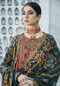 Buy Shamrock Maryum N Maria | SG-09 Maroon Chiffon luxury collection from our website. We deal in all largest brands like Maria b, Shamrock Maryum N Maria Collection, Imrozia collection. This wedding season, flaunt yourself in beautiful Shamrock collection. Buy pakistani dresses in UK, USA, Manchester from Lebaasonline