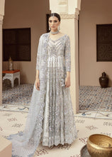 Load image into Gallery viewer, IMROZIA | BRIDAL COLLECTION 2021 | IB-12 NORA Silver Dress @lebaasonline. The Pakistani designer brands such as Imrozia, Maria b are in great demand. The Pakistani designer dresses online UK, USA can be bought at your doorstep. Pakistani bridal dresses online USA are extremely trending now in party at SALE!