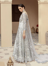 Load image into Gallery viewer, IMROZIA | BRIDAL COLLECTION 2021 | IB-12 NORA Silver Dress @lebaasonline. The Pakistani designer brands such as Imrozia, Maria b are in great demand. The Pakistani designer dresses online UK, USA can be bought at your doorstep. Pakistani bridal dresses online USA are extremely trending now in party at SALE!