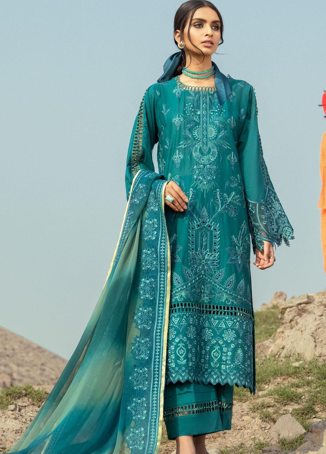 Buy Iznik Luxury Lawn 2021| Neptune | 07 Green Dress at exclusive rates Buy unstitched or customized dresses of IZNIK LAWN 2021, MARIA B M PRINT LUXURY LAWN IMROZIA 2021, Gulal dresses of Evening wear, Party wear and NIKAH OUTFITS ASIAN PARTY WEAR Dresses can be available easily at USA & UK at best price in Sale!