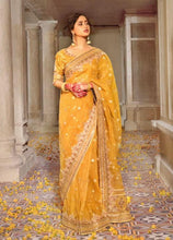 Load image into Gallery viewer, QALAMKAR | FORMALS 2022 | INAYA Yellow Pakistani designer suits online available @lebasonline. We are the largest stockists of Maria B, Qalamkar Q line 2022 collection. The Asian outfits UK for Wedding can be customized in Gharara suits. Express shipping is available in UK, USA, France, Belgium for Maria B Sale