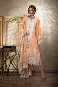Buy Sobia Nazir’s Luxury Lawn Collection 2021 Peach Lawn Dress from our website We are largest stockists of Sobia Nazir Lawn 2021 Maria b Pret collection The Pakistani suits are now trending in Mehndi, Eid Dresses Party dresses and Bridal Collection Buy dresses in Birmingham, UK USA Spain from Lebaasonline in SALE!