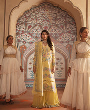 Load image into Gallery viewer, REPUBLIC WOMEN&#39;S WEAR | NIGHAT LAWN COLLECTION &#39;21 | D4 Pastel Yellow Winter wear for the Pakistani look. The Velvet salwar kameez, winter shawls designs of Republic women&#39;s wear, Maria B, Asim Jofa are available in our Pakistani designer boutique. Get Velvet suits in UK USA, France from Lebaasonline