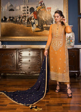 Load image into Gallery viewer, Buy ASIM JOFA | MAAHRU AND NOORIE &#39;23 orange exclusive Silk collection of ASIM JOFA WEDDING COLLECTION 2023 from our website. We have various PAKISTANI DRESSES ONLINE IN UK, ASIM JOFA CHIFFON COLLECTION 2021. Get your unstitched or customized PAKISATNI BOUTIQUE IN UK, USA, FRACE , QATAR, DUBAI from Lebaasonline at SALE!
