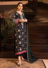 Load image into Gallery viewer, Buy ASIM JOFA | MAAHRU AND NOORIE &#39;23 black exclusive slik collection of ASIM JOFA WEDDING COLLECTION 2023 from our website. We have various PAKISTANI DRESSES ONLINE IN UK, ASIM JOFA CHIFFON COLLECTION 2021. Get your unstitched or customized PAKISATNI BOUTIQUE IN UK, USA, FRACE , QATAR, DUBAI from Lebaasonline at SALE!