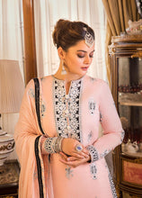 Load image into Gallery viewer, Buy ASIM JOFA | MAAHRU AND NOORIE &#39;23 pink exclusive slik collection of ASIM JOFA WEDDING COLLECTION 2023 from our website. We have various PAKISTANI DRESSES ONLINE IN UK, ASIM JOFA CHIFFON COLLECTION 2021. Get your unstitched or customized PAKISATNI BOUTIQUE IN UK, USA, FRACE , QATAR, DUBAI from Lebaasonline at SALE!