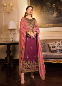 Buy ASIM JOFA | MAAHRU AND NOORIE '23 purple exclusive slik collection of ASIM JOFA WEDDING COLLECTION 2023 from our website. We have various PAKISTANI DRESSES ONLINE IN UK, ASIM JOFA CHIFFON COLLECTION 2021. Get your unstitched or customized PAKISATNI BOUTIQUE IN UK, USA, FRACE , QATAR, DUBAI from Lebaasonline at SALE!