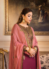 Load image into Gallery viewer, Buy ASIM JOFA | MAAHRU AND NOORIE &#39;23 purple exclusive slik collection of ASIM JOFA WEDDING COLLECTION 2023 from our website. We have various PAKISTANI DRESSES ONLINE IN UK, ASIM JOFA CHIFFON COLLECTION 2021. Get your unstitched or customized PAKISATNI BOUTIQUE IN UK, USA, FRACE , QATAR, DUBAI from Lebaasonline at SALE!