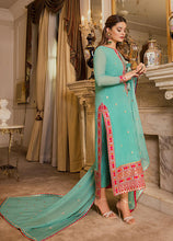 Load image into Gallery viewer, Buy ASIM JOFA | MAAHRU AND NOORIE &#39;23 blue exclusive slik collection of ASIM JOFA WEDDING COLLECTION 2023 from our website. We have various PAKISTANI DRESSES ONLINE IN UK, ASIM JOFA CHIFFON COLLECTION 2021. Get your unstitched or customized PAKISATNI BOUTIQUE IN UK, USA, FRACE , QATAR, DUBAI from Lebaasonline at SALE!