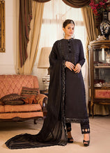 Load image into Gallery viewer, Buy ASIM JOFA | MAAHRU AND NOORIE &#39;23 black exclusive slik collection of ASIM JOFA WEDDING COLLECTION 2023 from our website. We have various PAKISTANI DRESSES ONLINE IN UK, ASIM JOFA CHIFFON COLLECTION 2021. Get your unstitched or customized PAKISATNI BOUTIQUE IN UK, USA, FRACE , QATAR, DUBAI from Lebaasonline at SALE!