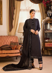 Buy ASIM JOFA | MAAHRU AND NOORIE '23 black exclusive slik collection of ASIM JOFA WEDDING COLLECTION 2023 from our website. We have various PAKISTANI DRESSES ONLINE IN UK, ASIM JOFA CHIFFON COLLECTION 2021. Get your unstitched or customized PAKISATNI BOUTIQUE IN UK, USA, FRACE , QATAR, DUBAI from Lebaasonline at SALE!