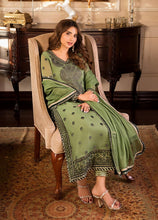 Load image into Gallery viewer, Buy ASIM JOFA | MAAHRU AND NOORIE &#39;23 green exclusive slik collection of ASIM JOFA WEDDING COLLECTION 2023 from our website. We have various PAKISTANI DRESSES ONLINE IN UK, ASIM JOFA CHIFFON COLLECTION 2021. Get your unstitched or customized PAKISATNI BOUTIQUE IN UK, USA, FRACE , QATAR, DUBAI from Lebaasonline at SALE!