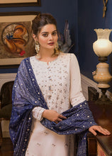 Load image into Gallery viewer, Buy ASIM JOFA | MAAHRU AND NOORIE &#39;23 blue exclusive slik collection of ASIM JOFA WEDDING COLLECTION 2023 from our website. We have various PAKISTANI DRESSES ONLINE IN UK, ASIM JOFA CHIFFON COLLECTION 2021. Get your unstitched or customized PAKISATNI BOUTIQUE IN UK, USA, FRACE , QATAR, DUBAI from Lebaasonline at SALE!