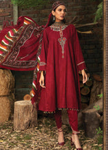 Load image into Gallery viewer, Maria B | M Prints Winter 21 | MPT-1-B Red color Winter Shawl dress @lebaasonline. We are largest stockists of various Pakistani designer dresses such as Maria B, Sana Safinaz. Maria B UK Evening/Party wear dresses can be customized at our designer boutique. Get Pakistani designer dresses online UK in USA, France!