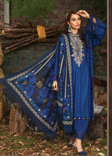 Load image into Gallery viewer, Maria B | M Prints Winter 21 | MPT-4-B Blue color Winter Shawl dress @lebaasonline. We are largest stockists of various Pakistani designer dresses such as Maria B, Sana Safinaz. Maria B UK Evening/Party wear dresses can be customized at our designer boutique. Get Pakistani designer dresses online UK in USA, France!