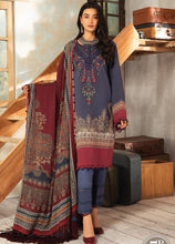 Load image into Gallery viewer, Maria B | M Prints Winter 21 | MPT-5-B Indigo color Winter Shawl dress @lebaasonline. We are largest stockists of various Pakistani designer dresses such as Maria B, Sana Safinaz. Maria B UK Evening/Party wear dresses can be customized at our designer boutique. Get Pakistani designer dresses online UK in USA, France!