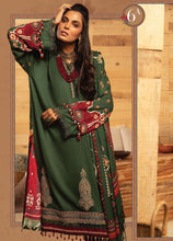 Load image into Gallery viewer, Maria B | M Prints Winter 21 | MPT-6-A Green color Winter Shawl dress @lebaasonline. We are largest stockists of various Pakistani designer dresses such as Maria B, Sana Safinaz. Maria B UK Evening/Party wear dresses can be customized at our designer boutique. Get Pakistani designer dresses online UK in USA, France!