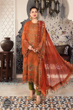 Load image into Gallery viewer, Buy MARIA B | CHIFFONS EID COLLECTION 2022 Rust Chiffon Pakistani designer dresses from our official website We have all Pakistani designer clothes of Maria b Chiffon 2022 Imoriza, Sobia Nazir Various Eid dresses can be bought online from our website Lebaasonline in UK Birhamgam America, France @lebaasonline