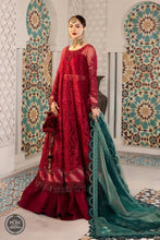 Load image into Gallery viewer, Buy MARIA B | CHIFFONS EID COLLECTION 2022 Maroon Chiffon Pakistani designer dresses from our official website We have all Pakistani designer clothes of Maria b Chiffon 2022 Imoriza, Sobia Nazir Various Eid dresses can be bought online from our website Lebaasonline in UK Birhamgam America, France @lebaasonline