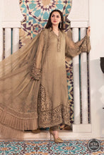 Load image into Gallery viewer, Buy MARIA B | CHIFFONS EID COLLECTION 2022 Beige Chiffon Pakistani designer dresses from our official website We have all Pakistani designer clothes of Maria b Chiffon 2022 Imoriza, Sobia Nazir Various Eid dresses can be bought online from our website Lebaasonline in UK Birhamgam America, France @lebaasonline
