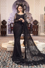Load image into Gallery viewer, Buy MARIA B | CHIFFONS EID COLLECTION 2022 Black Chiffon Pakistani designer dresses from our official website We have all Pakistani designer clothes of Maria b Chiffon 2022 Imoriza, Sobia Nazir Various Eid dresses can be bought online from our website Lebaasonline in UK Birhamgam America, France @lebaasonline