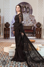 Load image into Gallery viewer, Buy MARIA B | CHIFFONS EID COLLECTION 2022 Black Chiffon Pakistani designer dresses from our official website We have all Pakistani designer clothes of Maria b Chiffon 2022 Imoriza, Sobia Nazir Various Eid dresses can be bought online from our website Lebaasonline in UK Birhamgam America, France @lebaasonline