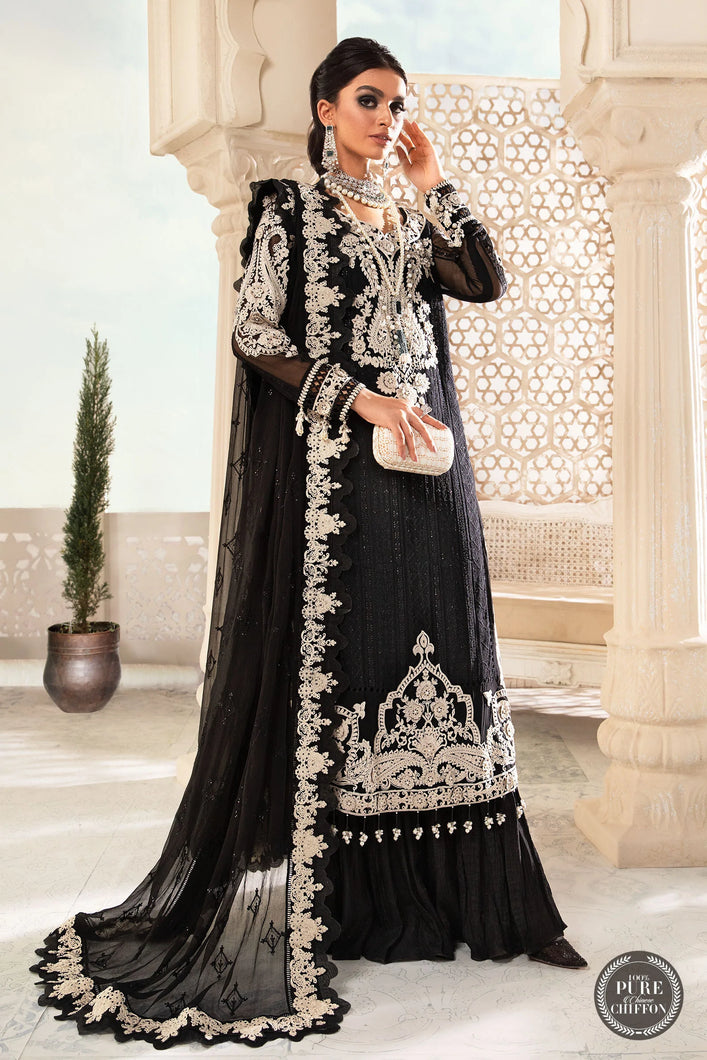 Buy Maria B Mbroidered Chiffon EID 2022 | Black and White Chiffon Pakistani designer dresses from our official website We have all Pakistani designer clothes of Eid dresses Maria b Chiffon 2021 Sobia Nazir Various Pakistani outfits can be bought online from our website Lebaasonline in UK Birhamgam America