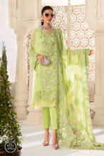 Load image into Gallery viewer, Buy Maria B Mbroidered Chiffon EID 2022 | Lime Green Chiffon Pakistani designer dresses from our official website We have all Pakistani designer clothes of Eid dresses Maria b Chiffon 2021 Sobia Nazir Various Pakistani outfits can be bought online from our website Lebaasonline in UK Birhamgam America