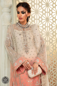 Buy Maria B Mbroidered Chiffon EID 2022 | Cream and Coral Pink Chiffon Pakistani designer dresses from our official website We have all Pakistani designer clothes of Eid dresses Maria b Chiffon 2021 Sobia Nazir Various Pakistani outfits can be bought online from our website Lebaasonline in UK Birhamgam America