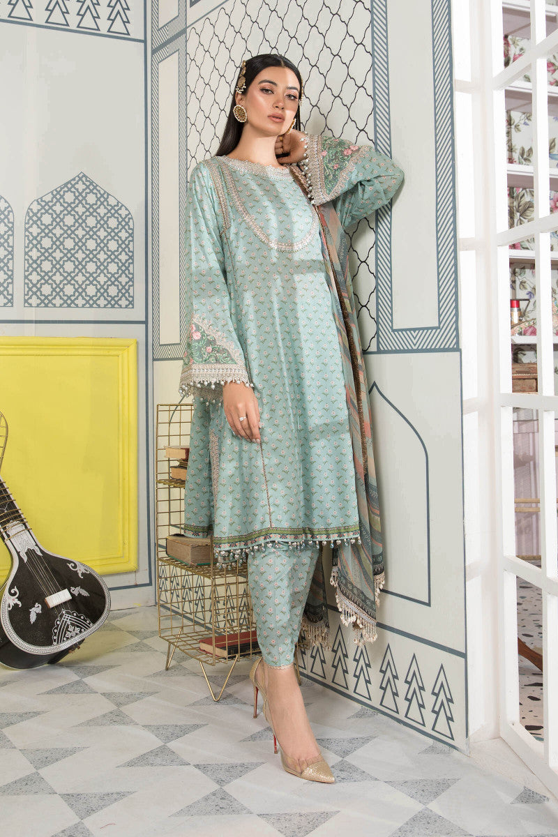 Mprints Maria B 2021 | MPT-1109-A Sea Green Color 100% Original Guaranteed! Shop MariaB Mprints, Gulal, Asifa nabeel from LebaasOnline.co.uk on SALE Price in the UK USA, Belgium, Australia & London. Explore the latest pakistani designer dresses in UK of MariaB Mprint official at Lebaasonline today - With DISCOUNT CODE 