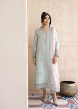 Load image into Gallery viewer, Buy MUSHQ | SILK EDITION AQUA Designer Dresses Is an exclusively available for online UK @lebaasonline. PAKISTANI WEDDING DRESSES ONLINE UK can be customized at Pakistani designer boutique in USA, UK, France, Dubai, Saudi, London. Get Pakistani &amp; Indian velvet BRIDAL DRESSES ONLINE USA at Lebaasonline.