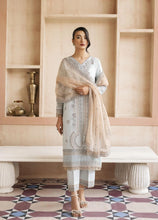 Load image into Gallery viewer, Buy MUSHQ | SILK EDITION DULL BLUE Designer Dresses Is an exclusively available for online UK @lebaasonline. PAKISTANI WEDDING DRESSES ONLINE UK can be customized at Pakistani designer boutique in USA, UK, France, Dubai, Saudi, London. Get Pakistani &amp; Indian velvet BRIDAL DRESSES ONLINE USA at Lebaasonline.