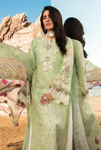 Noor by Saadia Asad - NOOR LUXURY LAWN 2021 Light Green Lawn Suit from Lebaasonline Largest Pakistani Clothes Stockist in the UK! Shop Noor Pakistani Lawn 2021, MARIA B, IMROZIA COLLECTION, PAKISTANI DESIGNER DRESSES ONLINE UK for Wedding, Party & Bridal Wear. Indian & Pakistani Summer Dresses UK & Australia & USA