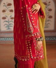 Load image into Gallery viewer, REPUBLIC WOMEN&#39;S WEAR | NIGHAT LAWN COLLECTION &#39;21 | D6 Bright Red Winter wear for the Pakistani look. The Velvet salwar kameez, winter shawls designs of Republic women&#39;s wear, Maria B, Asim Jofa are available in our Pakistani designer boutique. Get Velvet suits in UK USA, France from Lebaasonline
