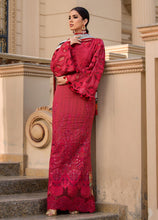 Load image into Gallery viewer, Reign Lawn 2021 | Summer Collection | GARNET Maroon Lawn Dress is exclusively available at our website. This summer get your reign PAKISTANI DESIGNER LAWN from our official PAKISTANI DRESSES ONLINE IN UK. We have brands such as MARIA B GULAL. Get your unstitched/customized ASIAN SUMMER FASHION DRESSES UK AT Lebaasonline