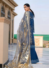 Load image into Gallery viewer, Reign Lawn 2021 | Summer Collection | IRIS Blue Lawn Dress is exclusively available at our website. This summer get your reign PAKISTANI DESIGNER LAWN from our official PAKISTANI BOUTIQUE IN UK. We have brands such as MARIA B GULAL. Get your unstitched/customized ASIAN SUMMER FASHION DRESSES UK AT Lebaasonline