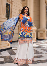 Load image into Gallery viewer, Reign Lawn 2021 | Summer Collection | JAY Orange Lawn Dress is exclusively available at our website. This summer get your reign PAKISTANI DESIGNER LAWN from our official PAKISTANI BOUTIQUE IN UK. We have brands such as MARIA B GULAL. Get your unstitched/customized ASIAN SUMMER FASHION DRESSES UK AT Lebaasonline