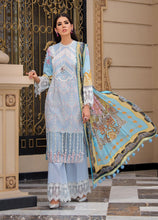 Load image into Gallery viewer, Reign Lawn 2021 | Summer Collection | TALIA Blue Lawn Dress is exclusively available at our website. This summer get your PAKISTANI DESIGNER OUTFIT from our official PAKISTANI BOUTIQUE IN UK. We have brands such as MARIA B, SANA SAFINAZ. Get your unstitched/customized PAKISTANI BRIDAL DRESS in UK, USA from Lebaasonline
