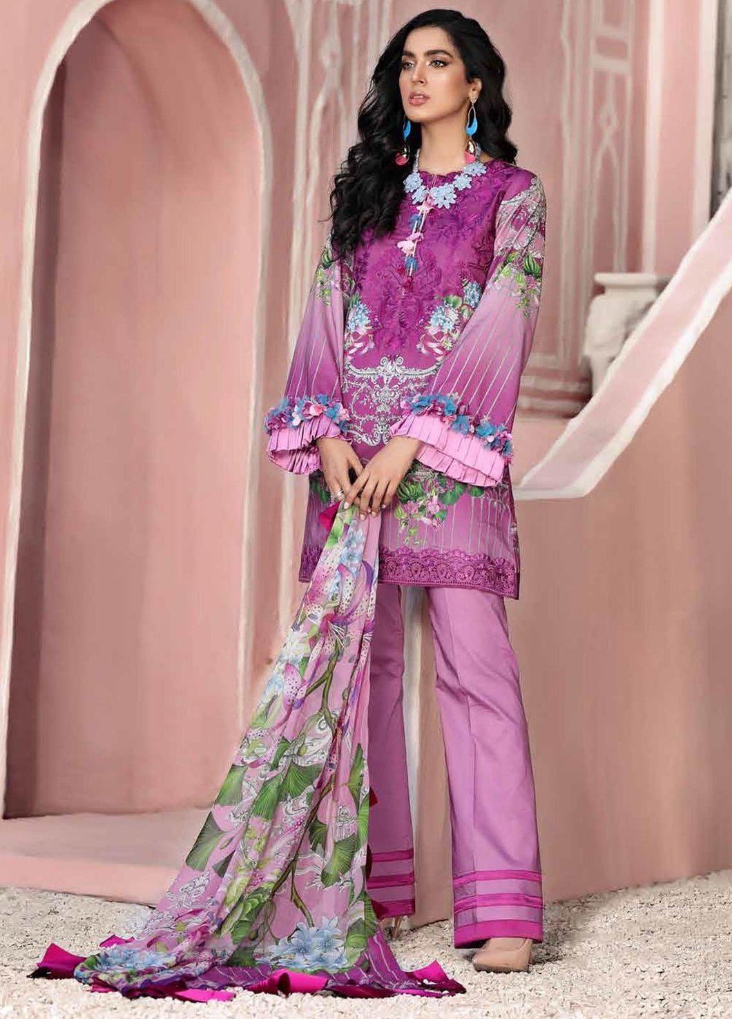 Buy Roheenaz Summer Collection 2021 3A Purple Lawn dress from our official website. We have wide range of PAKISTANI DESIGNER DRESSES ONLINE with stitching facilities. These summer days get your dress as like PAKISTANI BOUTIQUE DRESSES. We have Brands such as MARIA B ASIM JOFA Get your dress in UK, USA from Lebaasonline